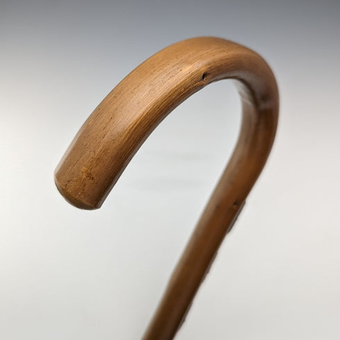 ヴィンテージ 紳士用 スイス周遊 ツーリストステッキ ブラウンシャフト 94cm